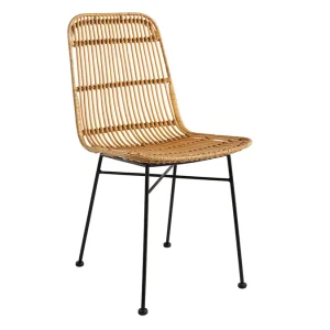 site en ligne Chaises En Rotin Et Métal Noir (lot De 2) MALACCA 17