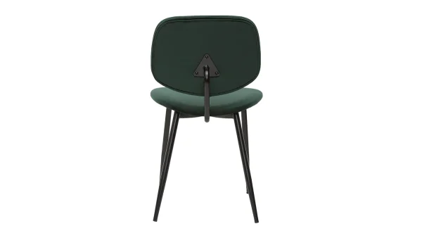 Chaises En Tissu Velours Vert Et Métal Noir (lot De 2) TOBIAS ultratendance 6