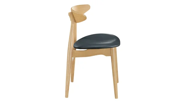 Chaises Scandinaves Bois Clair Et Noir (lot De 2) WALFORD Satisfait ou Remboursé 5