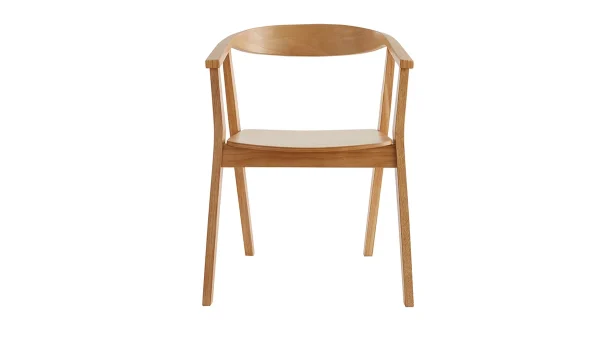 mode pas cher Chaises Scandinaves En Bois Clair Massif (lot De 2) BAHIA 3