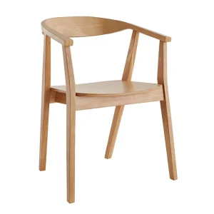 mode pas cher Chaises Scandinaves En Bois Clair Massif (lot De 2) BAHIA 18