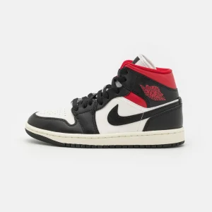 Air Jordan 1 Mid – Baskets Montantes – Black/Gym Red/Sail Dernières Nouveautés 10