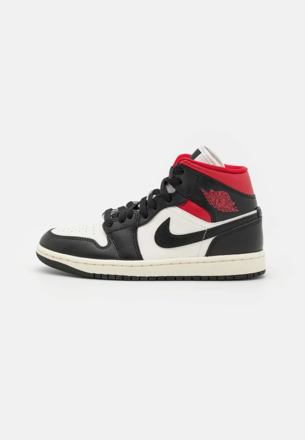 Air Jordan 1 Mid – Baskets Montantes – Black/Gym Red/Sail Dernières Nouveautés 3