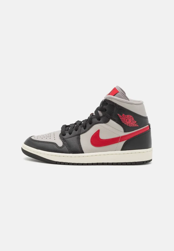 Air Jordan 1 Mid – Baskets Montantes – Black/Gym Red/College Grey/Sail grande qualité 3