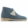 Chaussures Clarks Originals Femme Desert Boot Blue Suede 2021 prix de gros 5